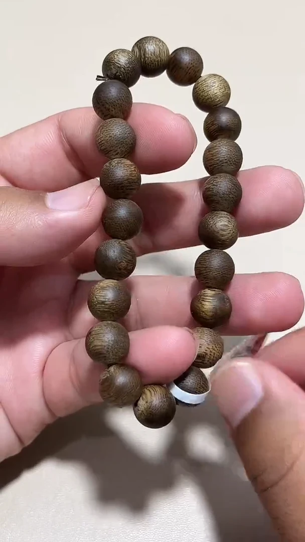 沉香手串印尼达拉干单圈卡10