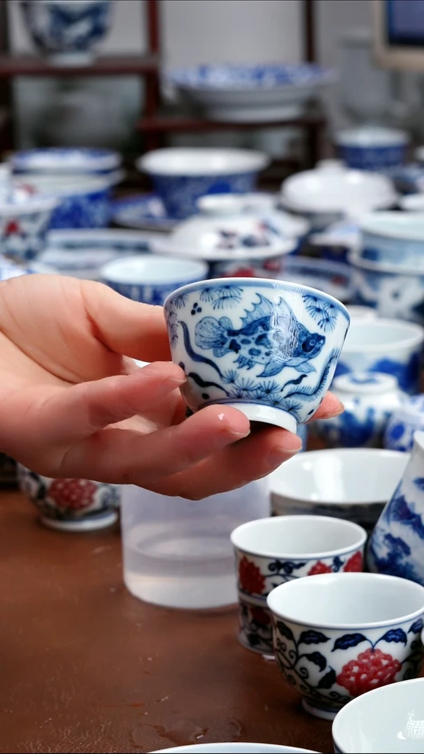 景德镇高端茶器景德镇墨奈纯手工手绘高端茶器
