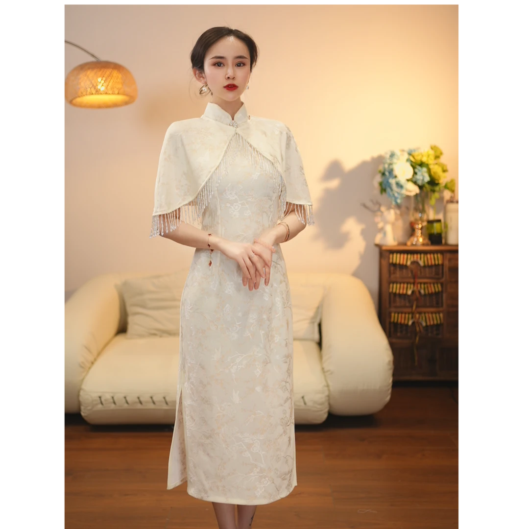 戚薇原创【人间梦露】长115早春高品质国风旗袍