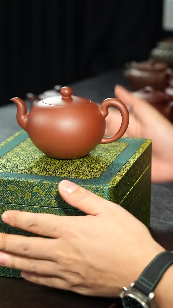 茶壶紫砂微****e预定半手精工一粒珠忆月壶