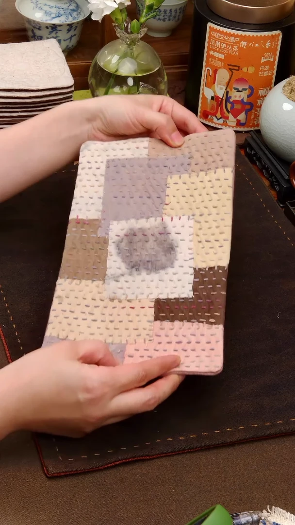 Cici手作刺子绣茶席-986