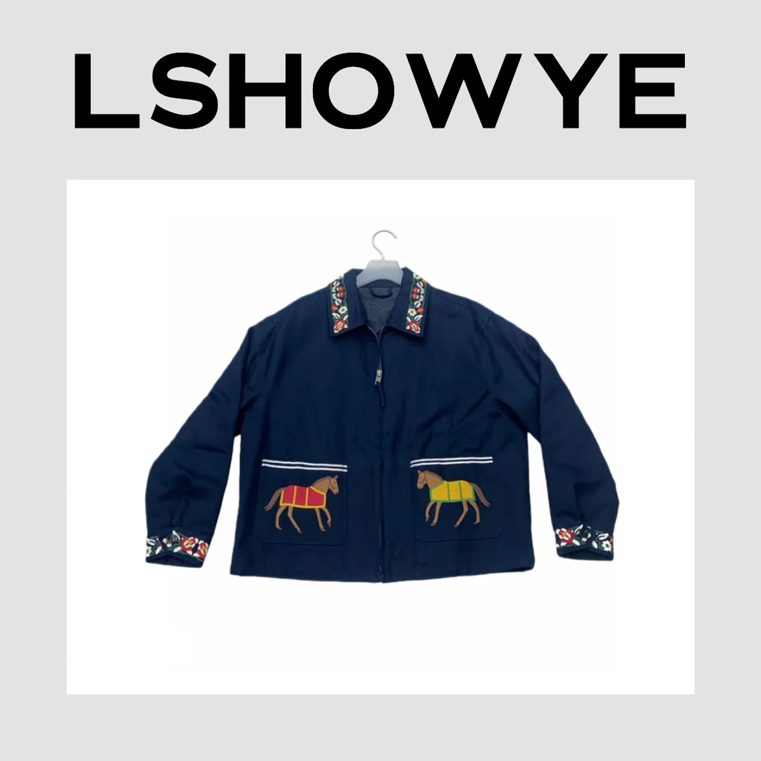LSHOWYE｜花边马刺绣翻领外套 DS420