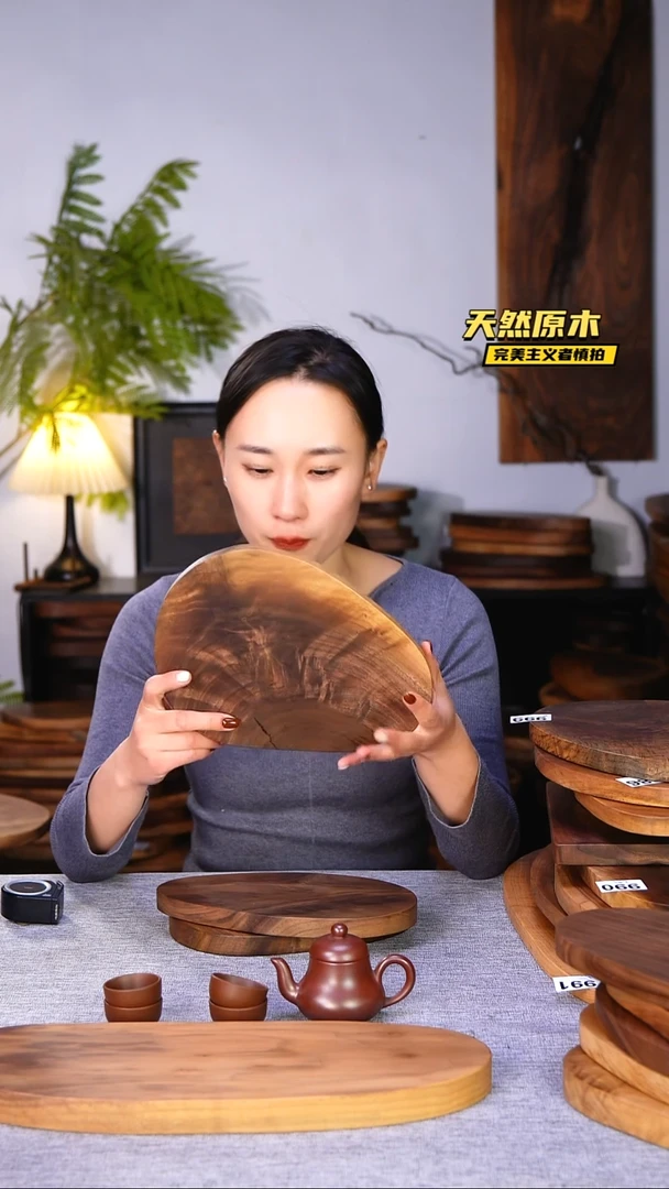 木北美黑胡桃原木.干裂疤结不属于商品质量问题完美主义者慎拍