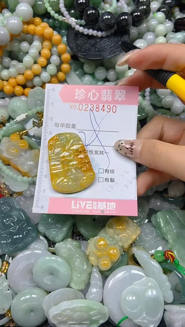 翡翠未镶嵌颈饰闪购0238490