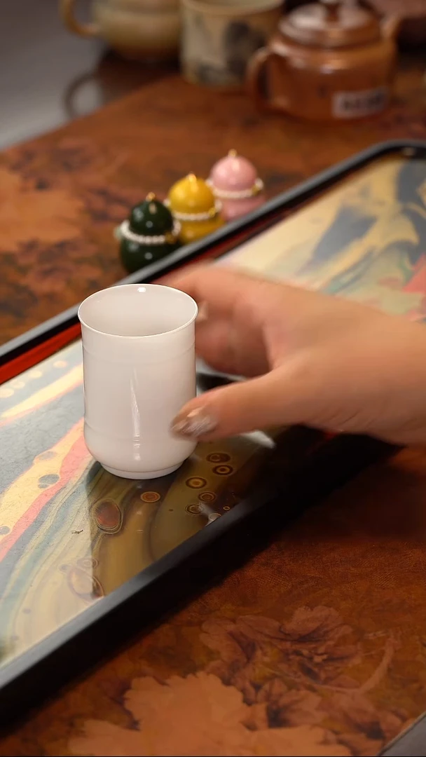 茶具A8857冰种玉瓷闻香杯