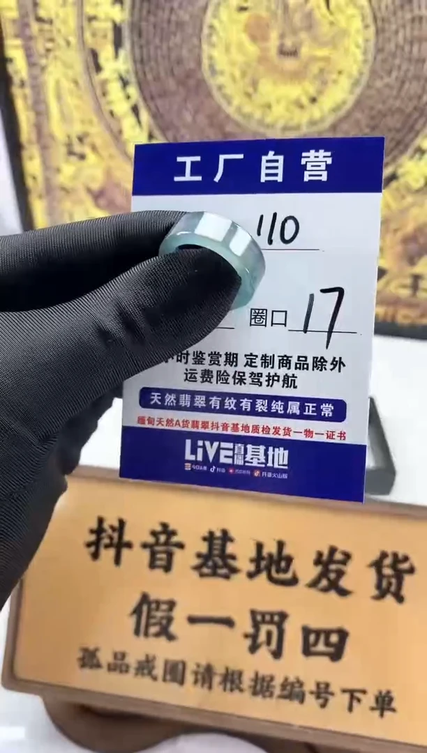 未镶嵌戒圈翡翠110