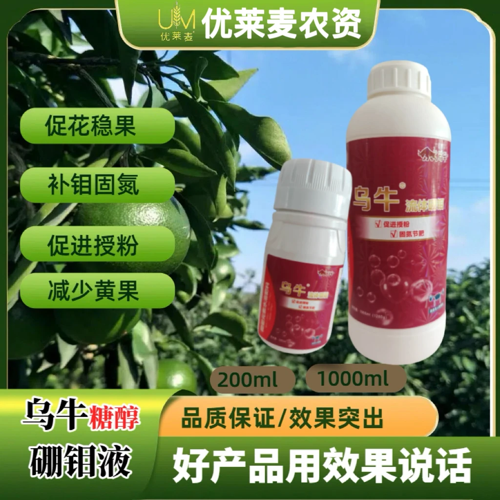 流体硼钼液促花稳果微量元素叶面肥柑橘蔬菜水果葡萄叶面肥
