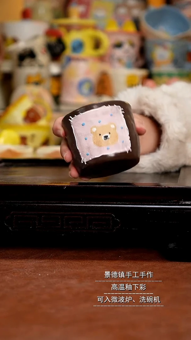 杯子陶景德镇一休瓷屋手作