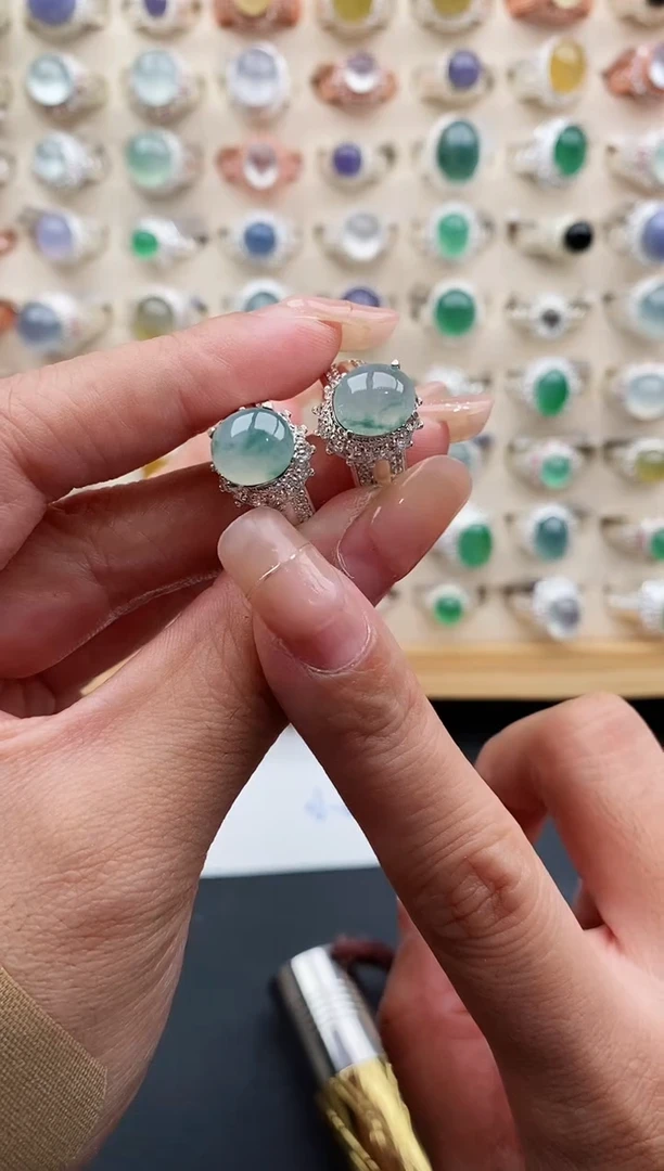 未镶嵌戒指翡翠天然缅甸翡翠A货333-6