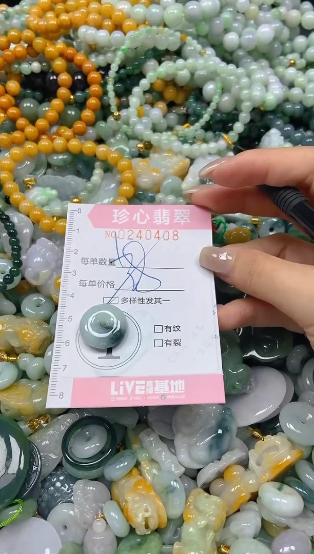 翡翠未镶嵌颈饰闪购0240408多样性发其一