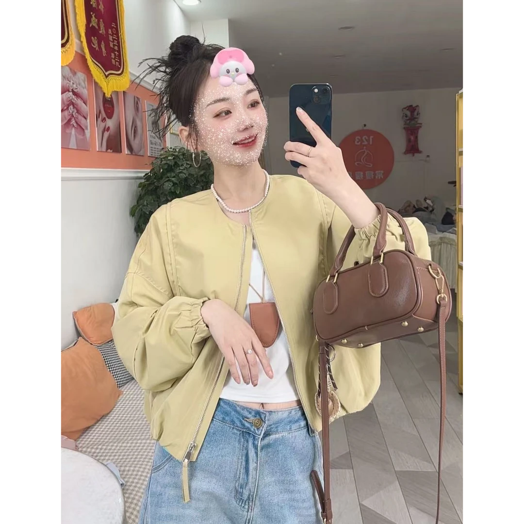 “乘风”2025新款欧若风夹克宽松上衣春季短款外套1906