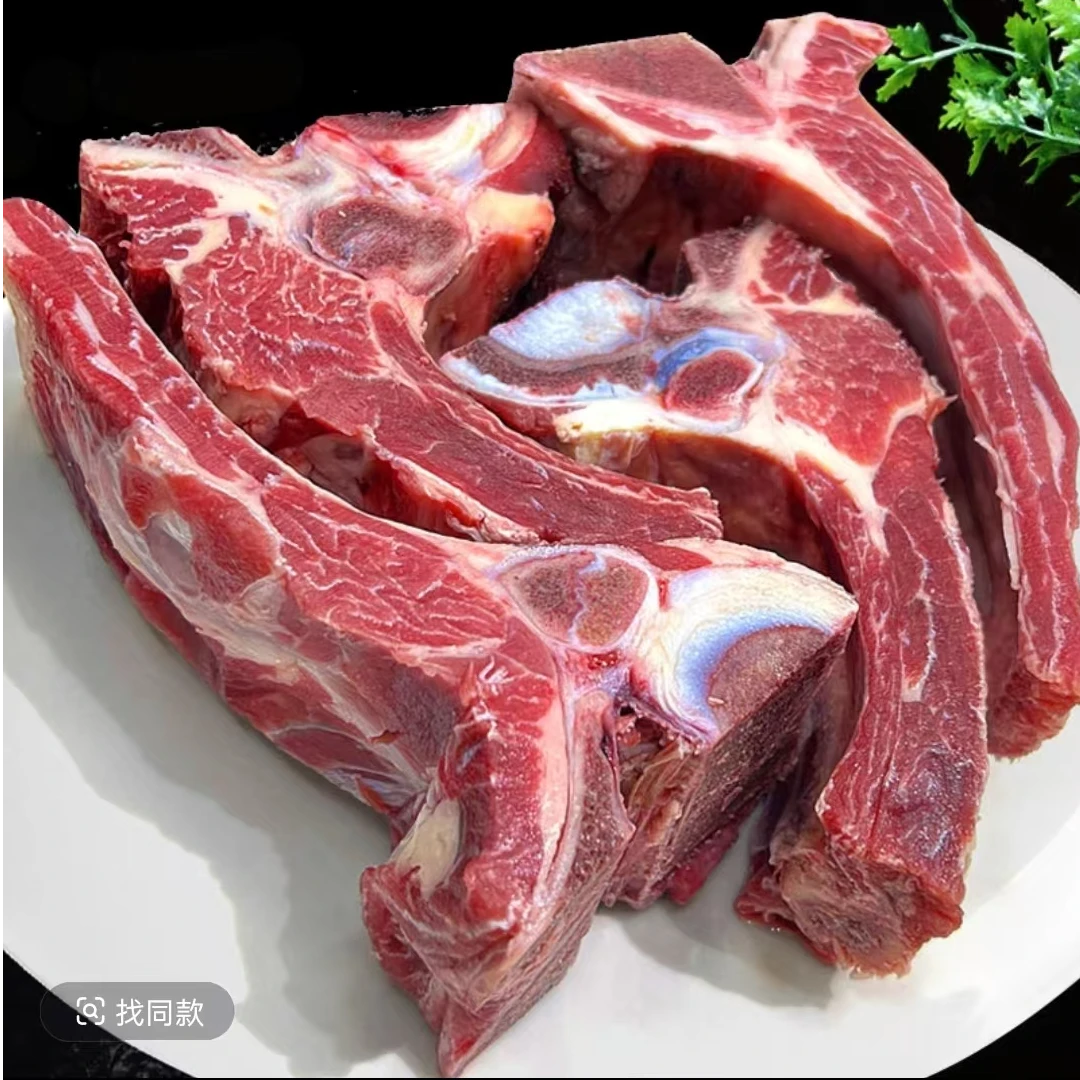 【5斤净重】内蒙古精选原切牛把排带骨牛肉新鲜炖煲汤红烧慢烤
