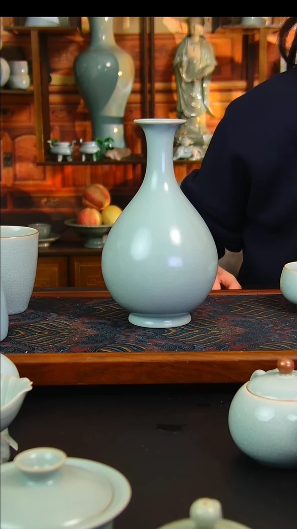 瓷片全手工仿古釉玉壶春，一级品