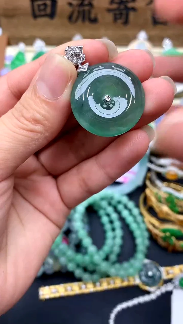 【闪购商品】翡翠颈饰18K金镶嵌324-中国好珍宝