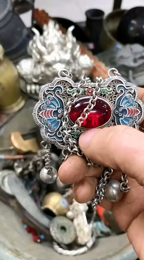 【闪购商品】一物一拍编号烤蓝脖挂