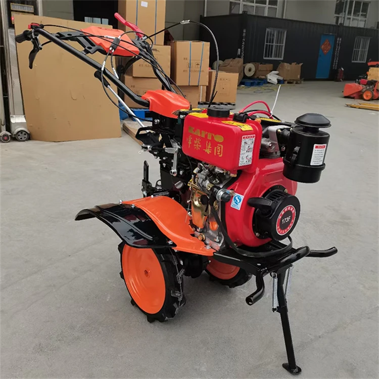 柴油电启动173大马力微耕机山地硬地农用果园旋耕机