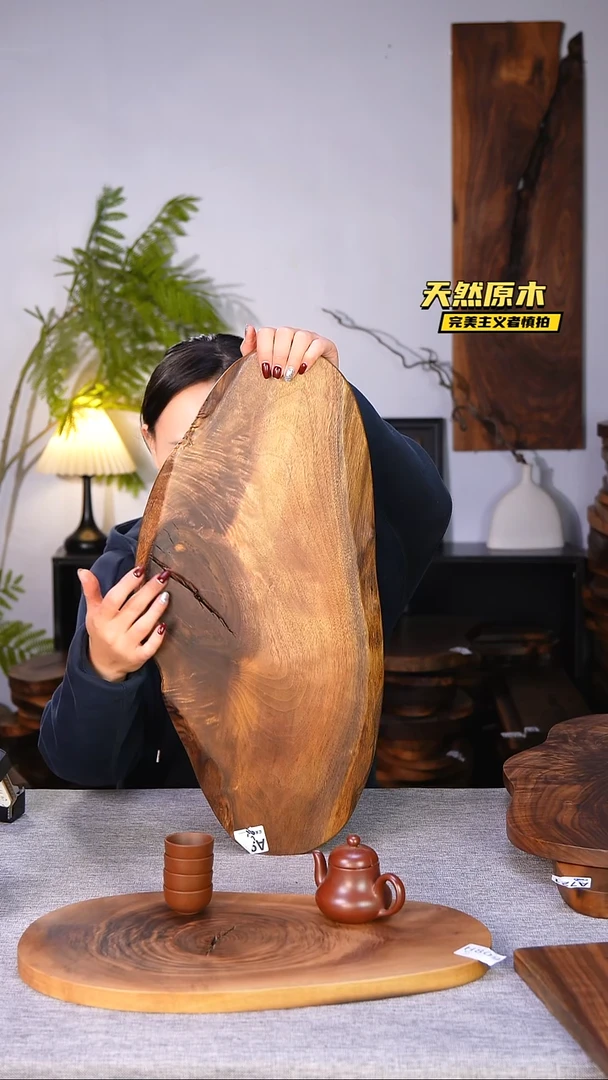木北美黑胡桃原木.干裂疤结不属于商品质量问题完美主义者慎拍