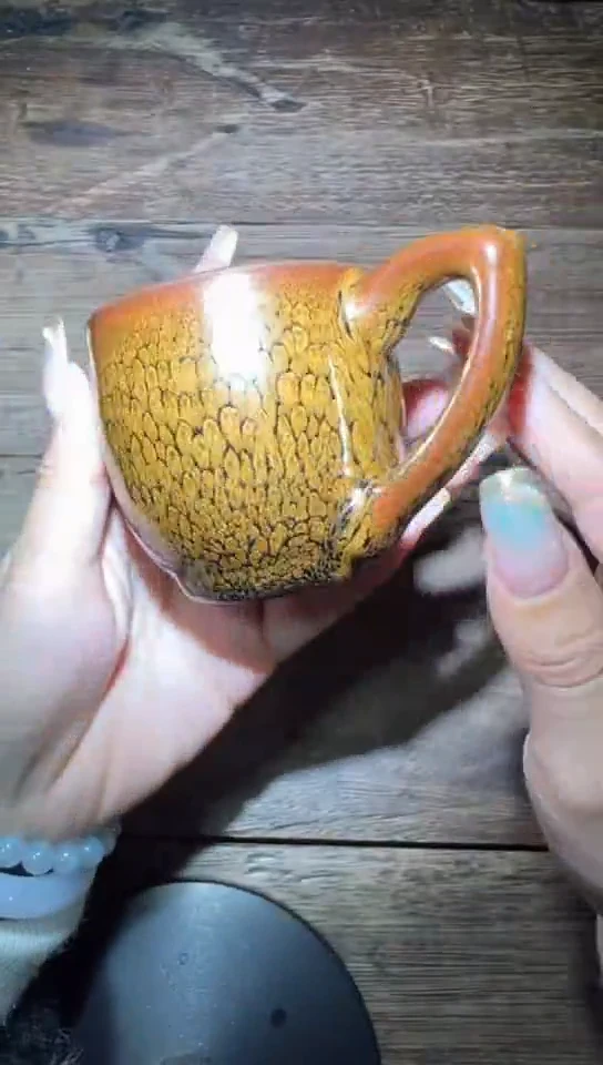 【闪购商品】茶盏何定欣老师作品《鹧鸪斑》