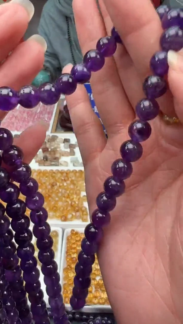 【闪购商品】水晶颈饰未镶嵌7a多样性发其一/3.7/1个8MM