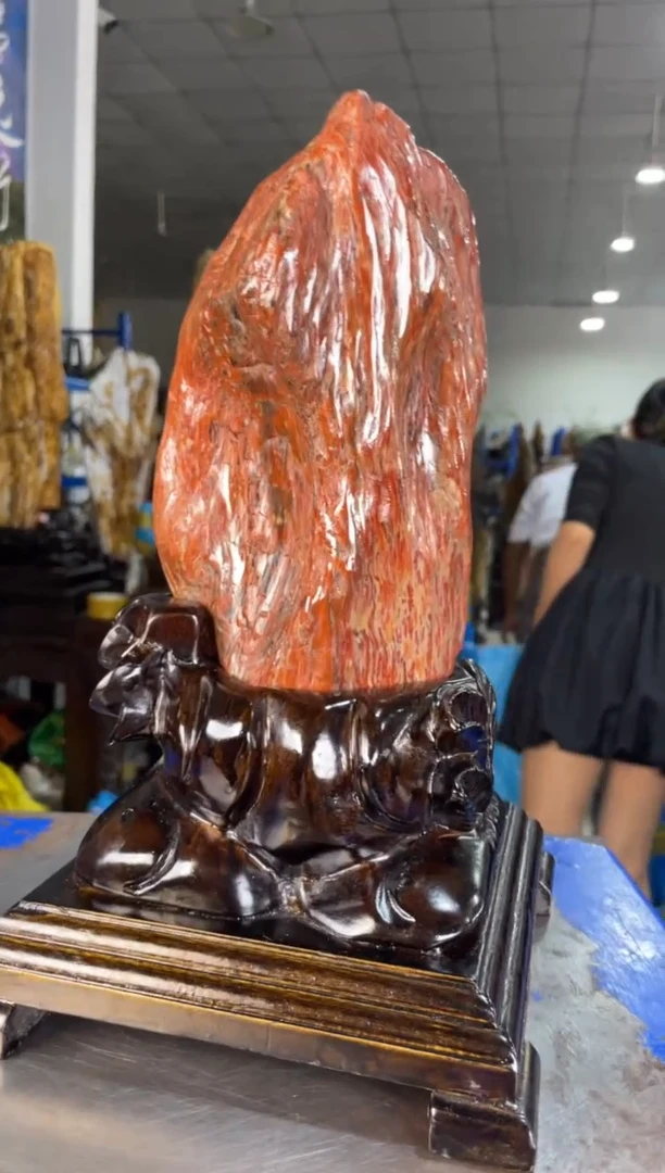 未镶嵌摆件硅化玉16