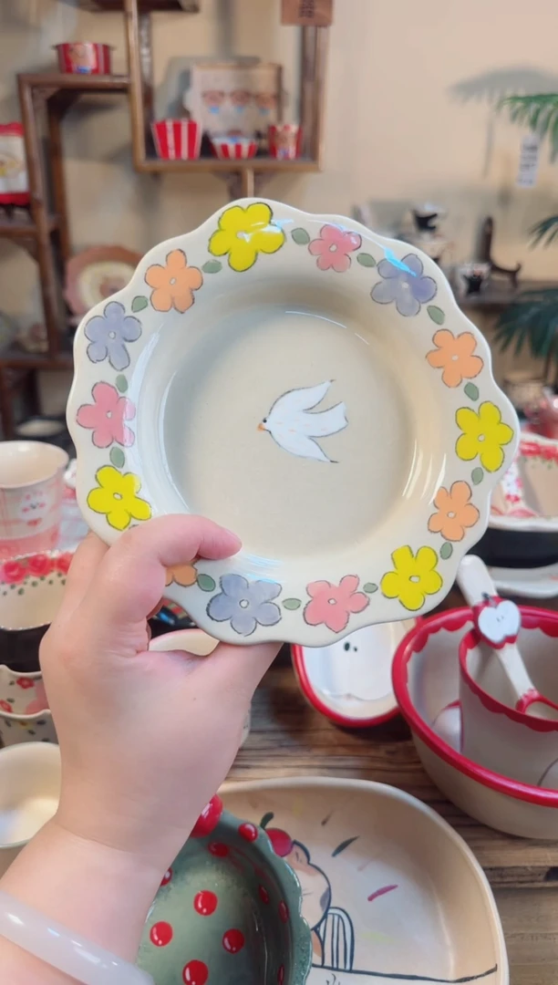 陶瓷盘子福利【十里高温釉下彩陶瓷】