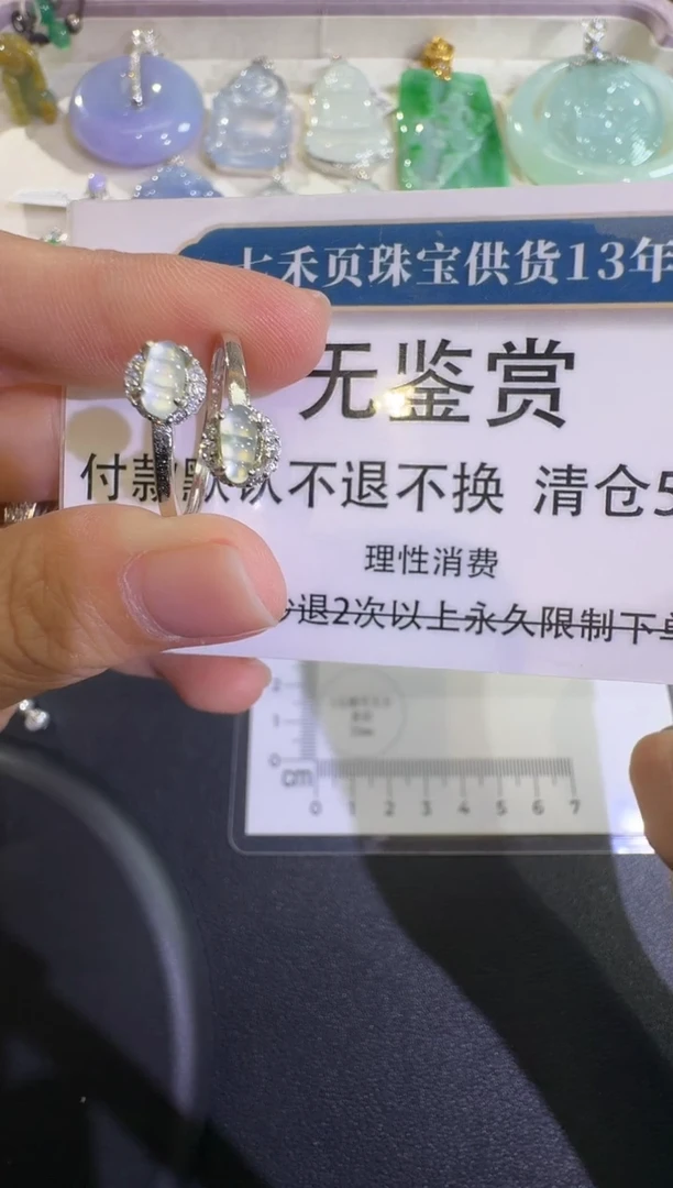 吊坠(不含链)银S925镶嵌翡翠不退换无鉴赏