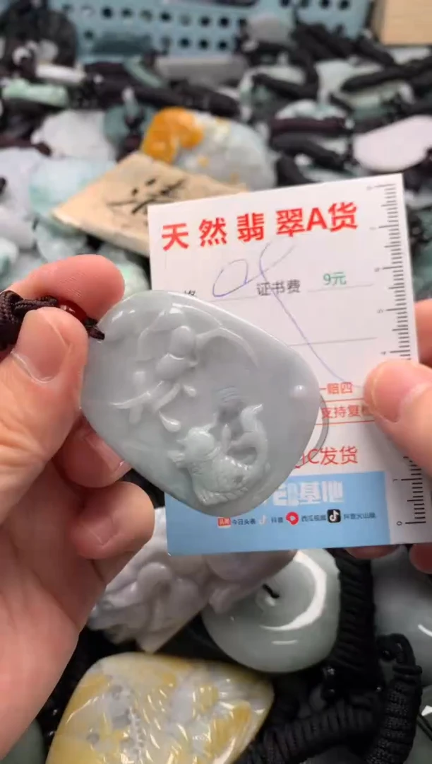 翡翠未镶嵌吊坠(不含链)1