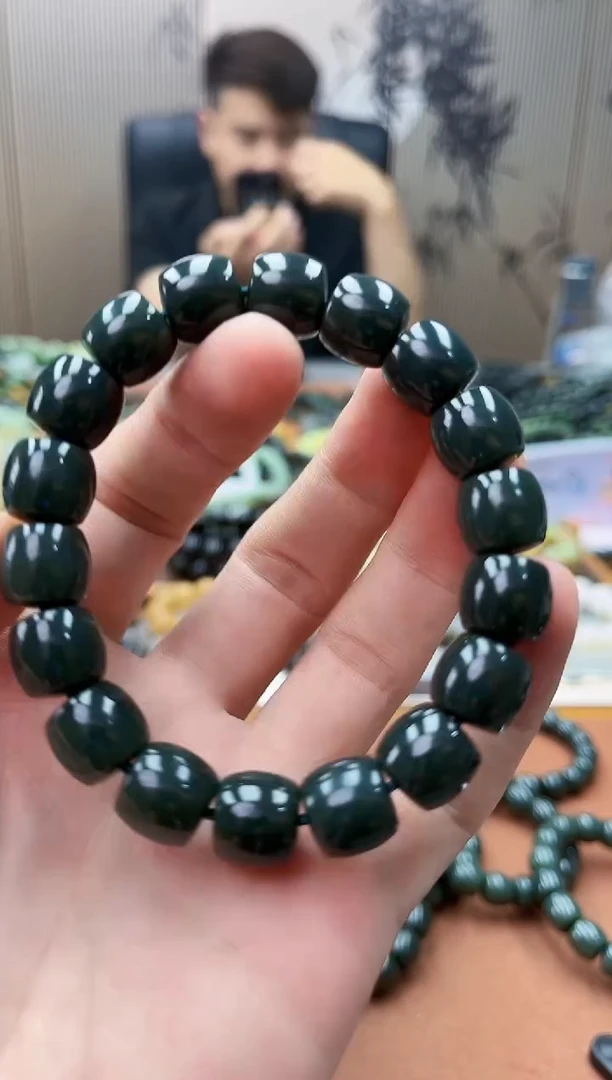 手链未镶嵌和田玉纯天然新疆且末蓝12