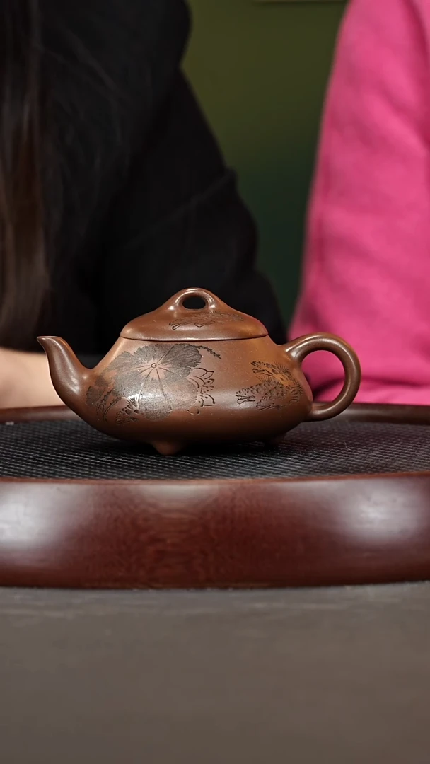 茶壶紫砂131ZXJ汉棠石瓢 龙潭紫泥280cc