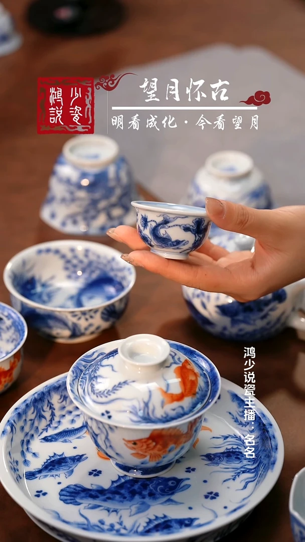 望月怀古鱼藻宝宝杯