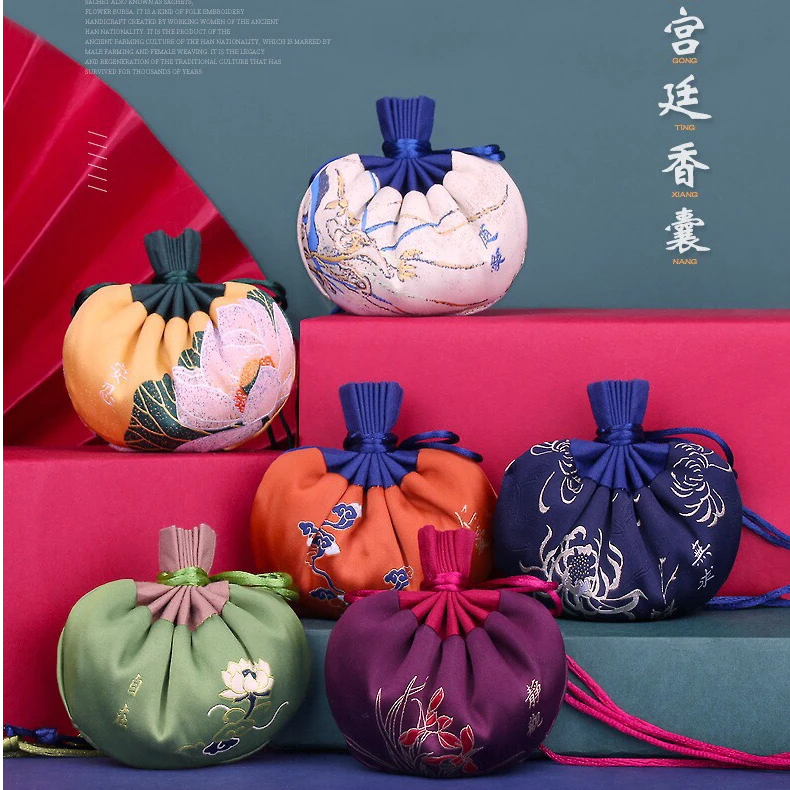 中式香囊刺绣荷包随身佩戴香包香囊车挂饰品