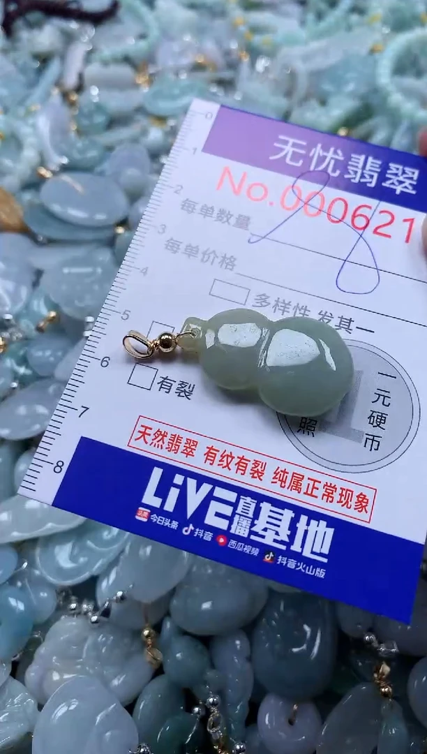 翡翠未镶嵌吊坠(不含链)6216