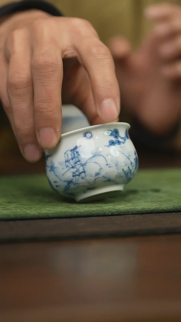 【闪购商品】杯柴窑青花破价福利