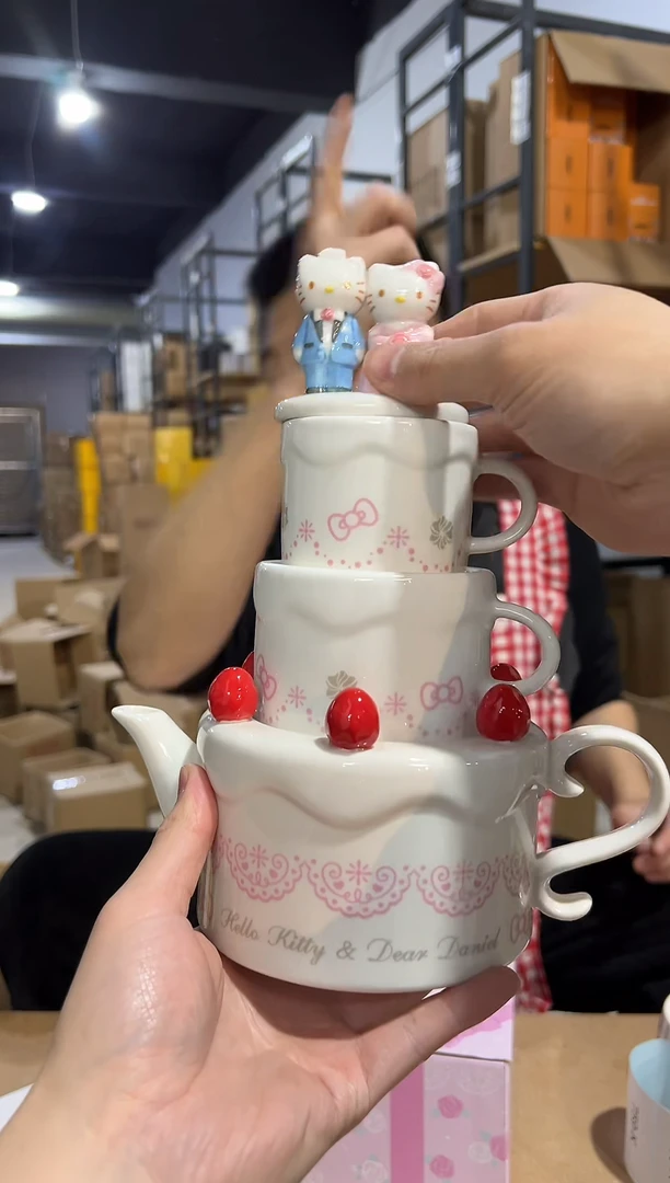 【闪购商品】杯原盒结婚kt蛋糕茶壶
