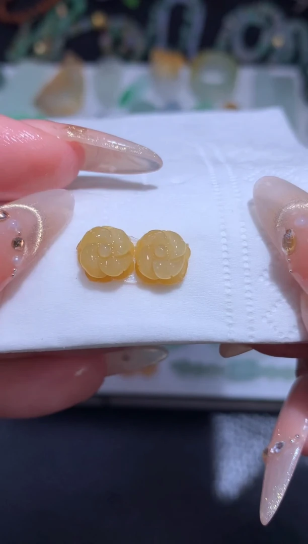 未镶嵌定制翡翠花花