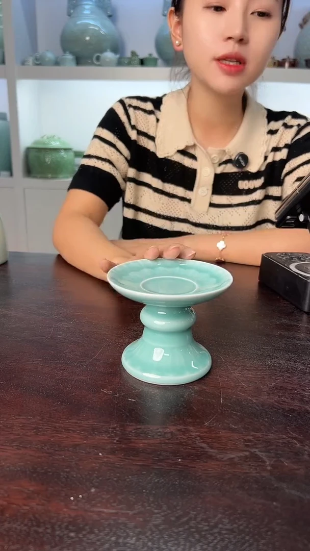 龙泉云间青瓷小米茶器