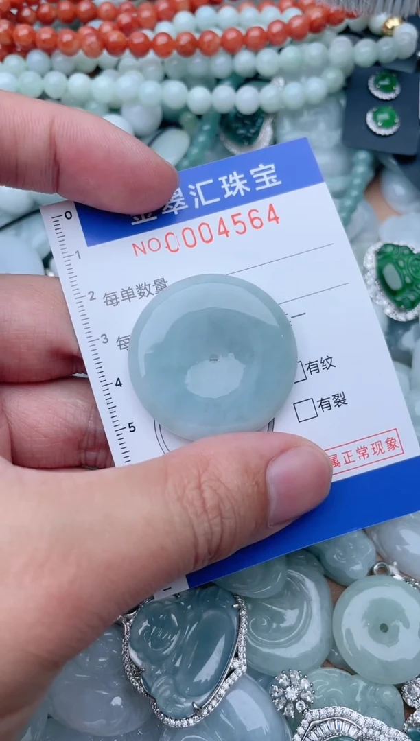翡翠未镶嵌颈饰4564