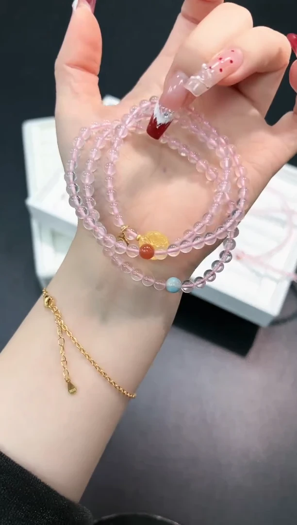 【闪购商品】水晶手串未镶嵌47m多样性发其一/1条默认微瑕