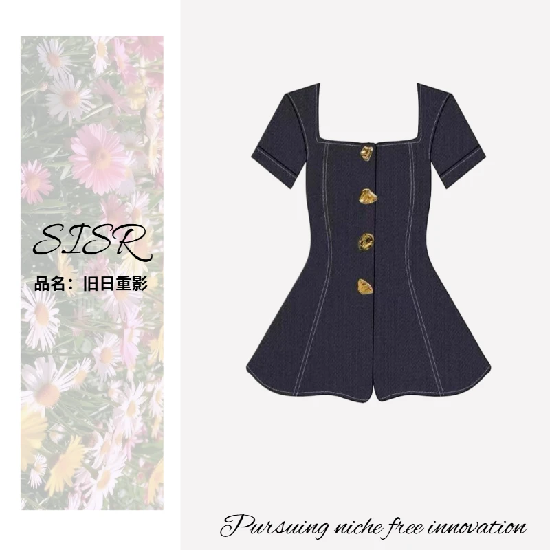 小众系列【旧日重影连衣裙】SISR原创宽松气质显瘦穿搭连衣裙