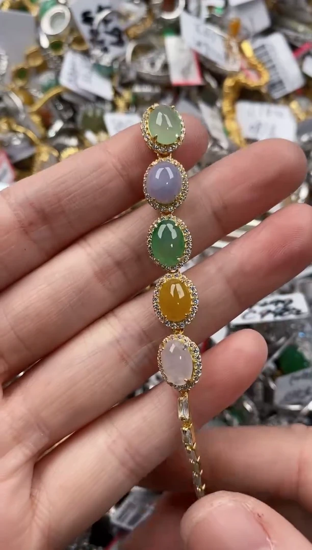 银S925镶嵌戒指翡翠111   8