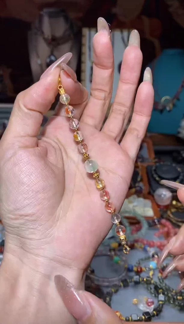 【闪购商品】水晶延长链未镶嵌锦鲤胶花