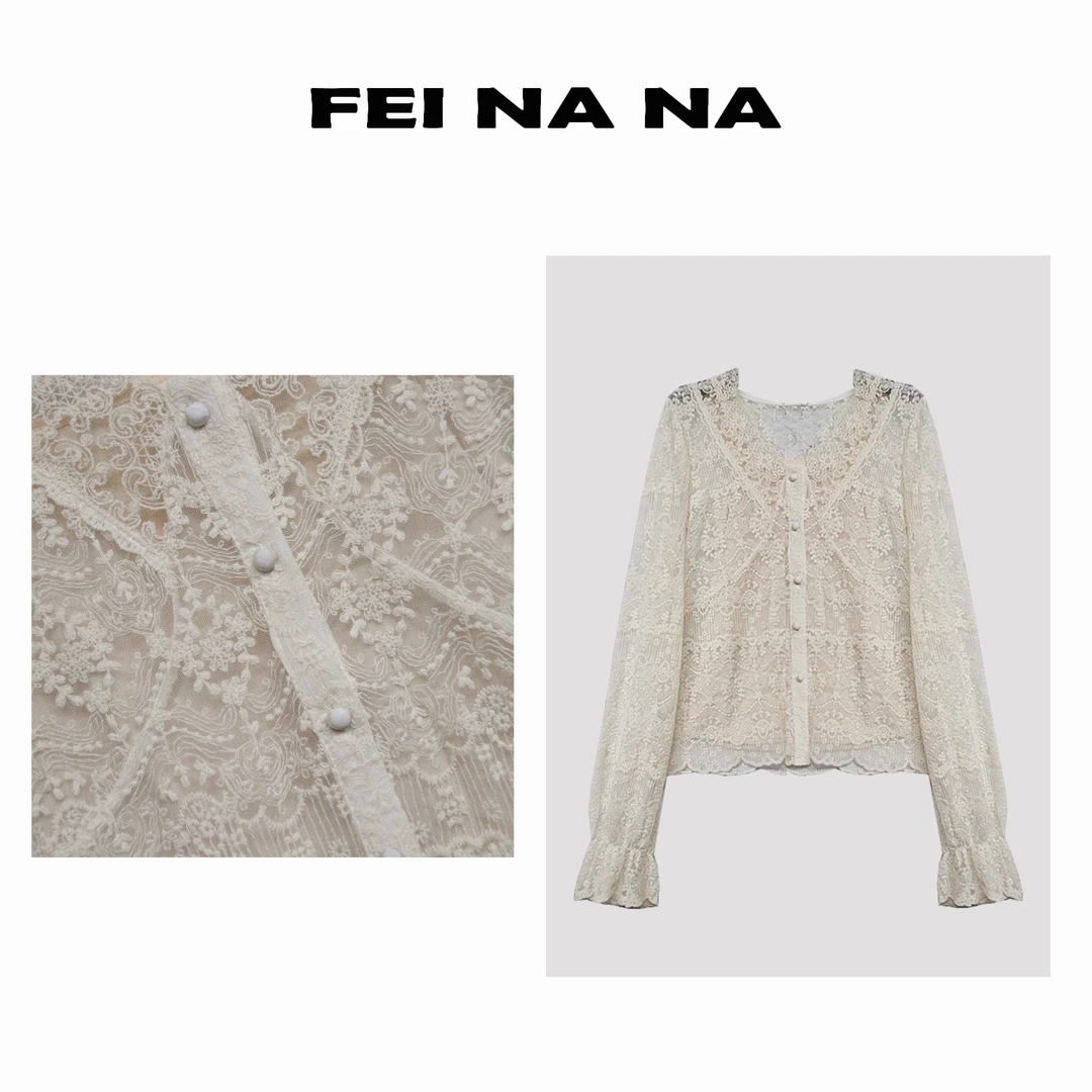 【NY法式蕾丝】2025早春新款性感蕾丝搭配吊带背心两件套030302