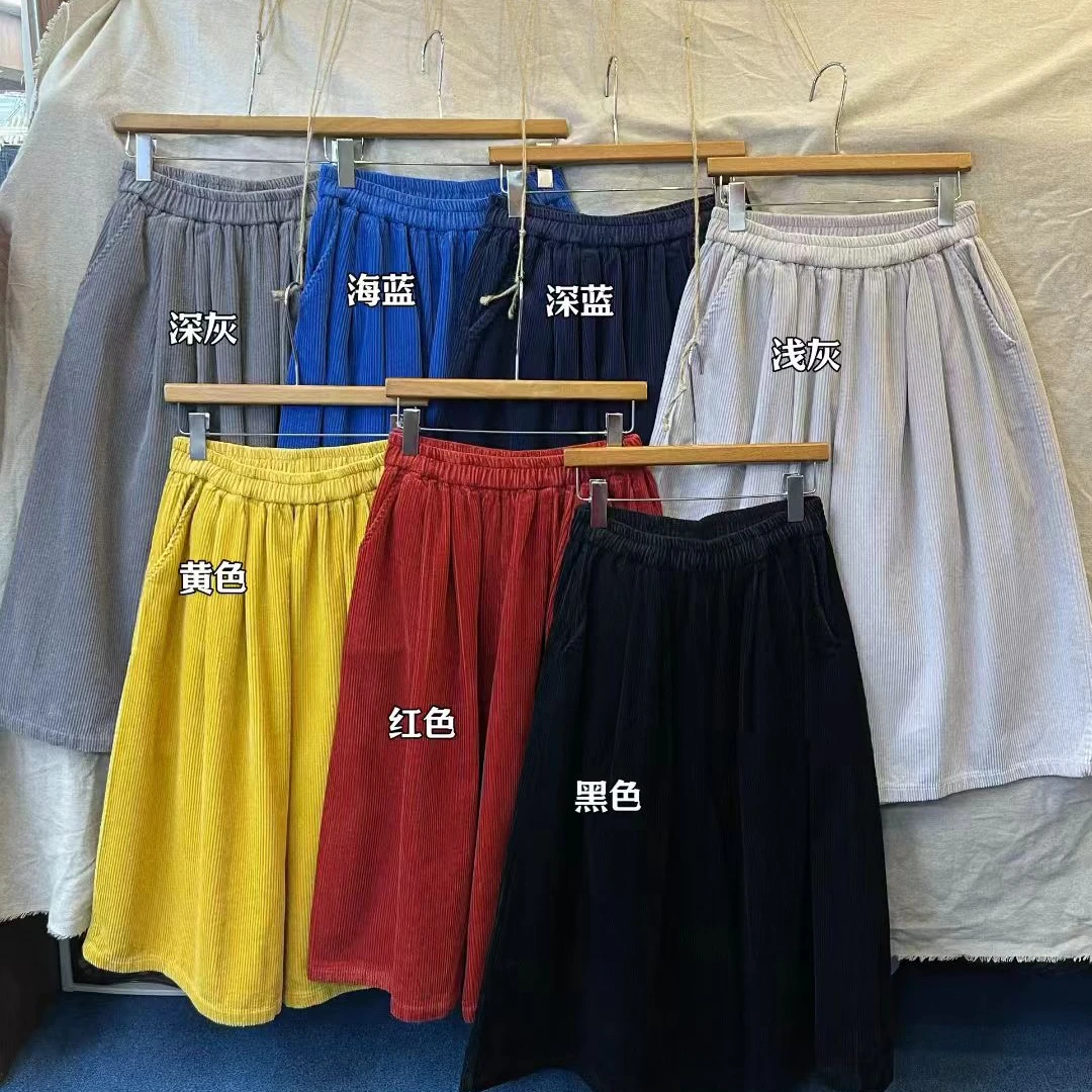 秋冬灯芯绒七分裤 裤长75左右