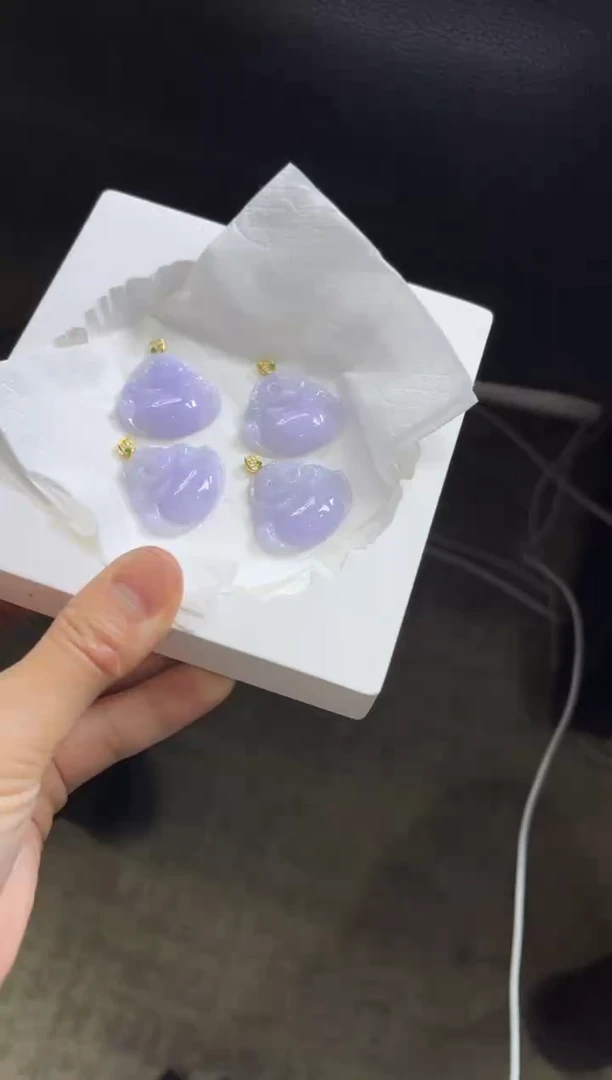 【闪购商品】翡翠颈饰18K金镶嵌V52多样性发一件/配绳子