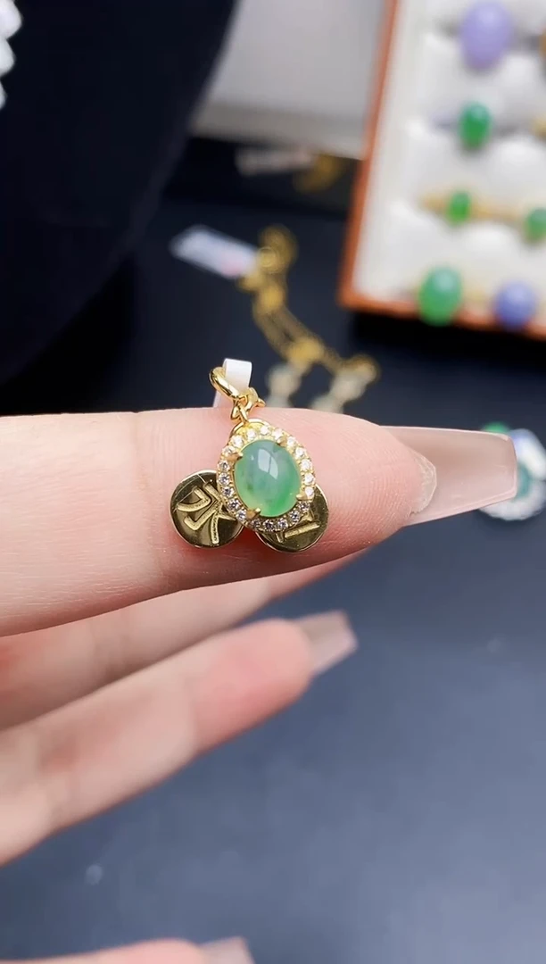 银S925镶嵌戒指翡翠1123