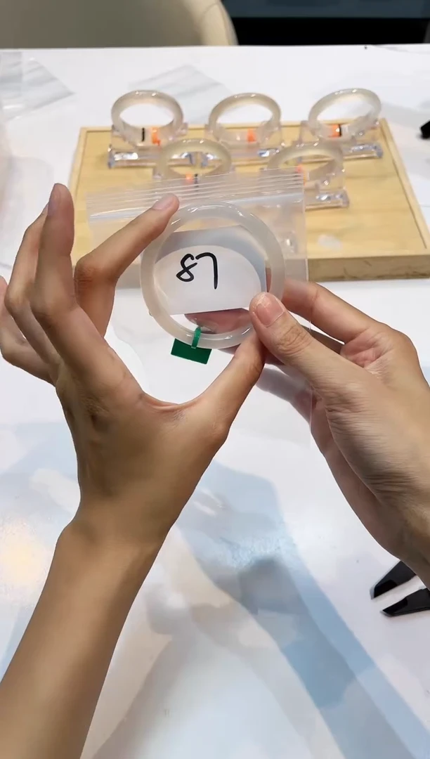 玛瑙/玉髓手镯未镶嵌87-荔枝-55+