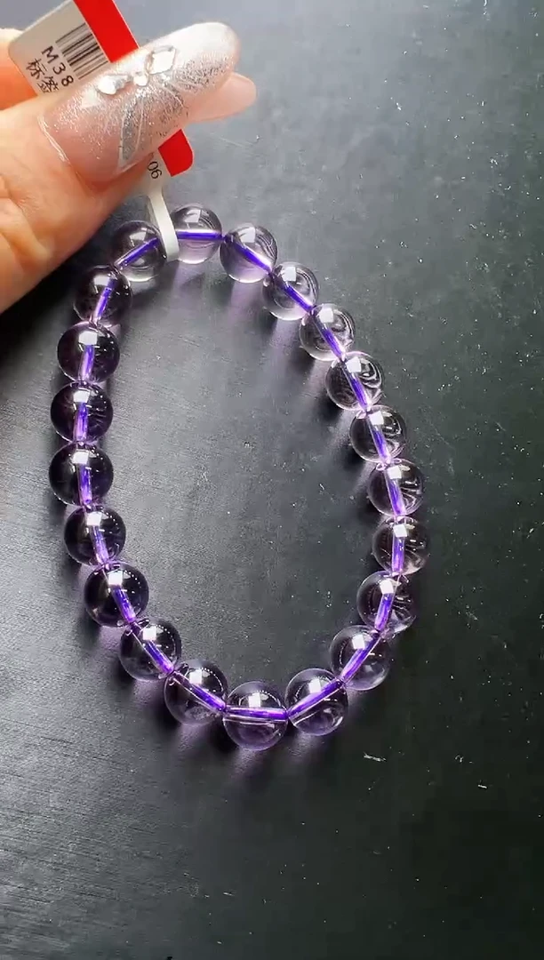 手串未镶嵌水晶紫水晶手串9m+ M38728