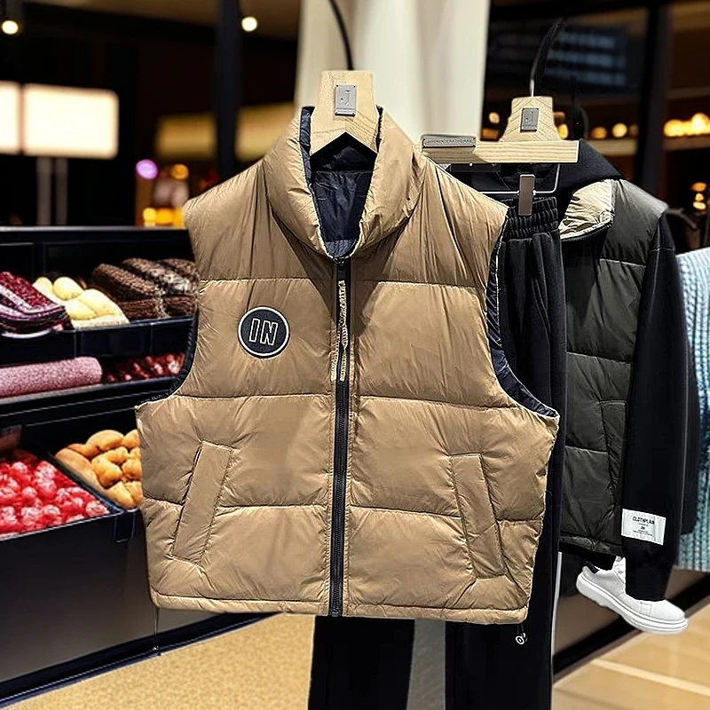 3038男士秋冬高品质时尚定制百搭羽绒马甲