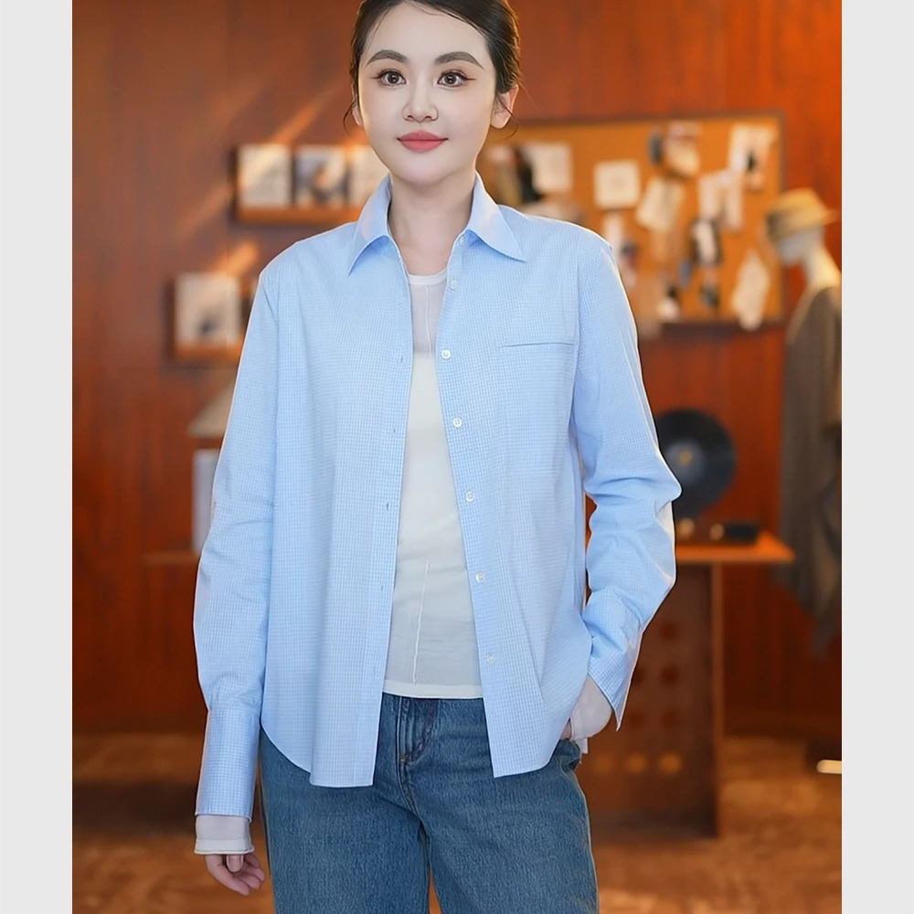 商商sunny “时光画布”休闲气质衬衫10D0151433B