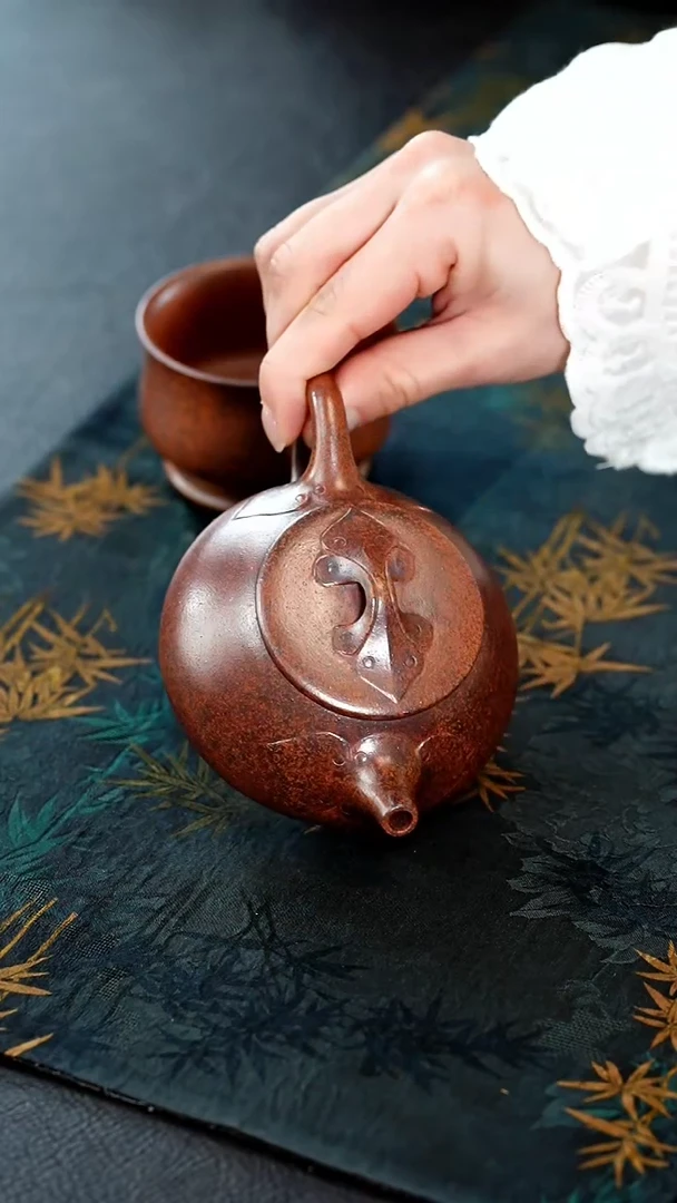 【闪购商品】紫砂茶壶39紫砂壶天星泥送杯子